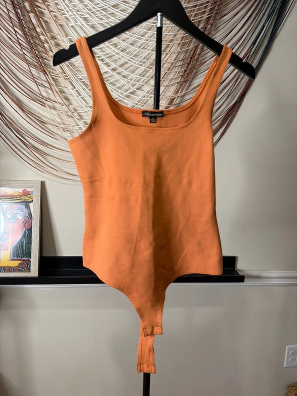 Shine star NWOT orange bodysuit S 2282